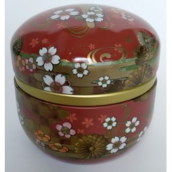 japosnka puszka na herbatę 80 g herbaty z metalu pokrywka zamykana przechowywanie szczelne